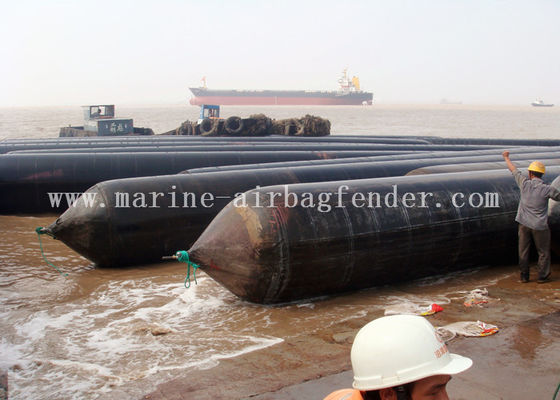 জাহাজ চালু এবং উত্তোলন সামুদ্রিক inflatable রাবার এয়ারব্যাগ